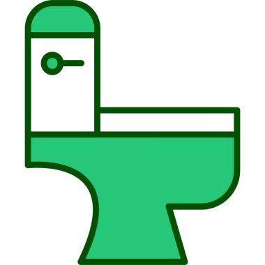 Tuvalet. Web simgesi basit illüstrasyon