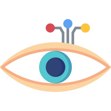 Göz Ağı simgesi, vektör illüstrasyonu