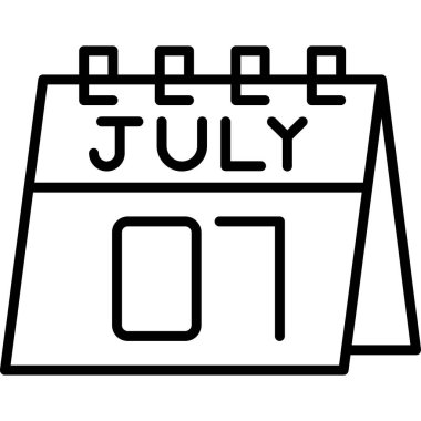 Takvim. Web simgesi basit tasarım