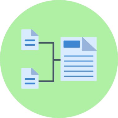 Dosya. Web simgesi basit illüstrasyon