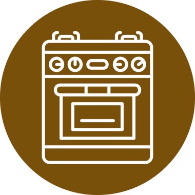 Fırın simge vektör çizim