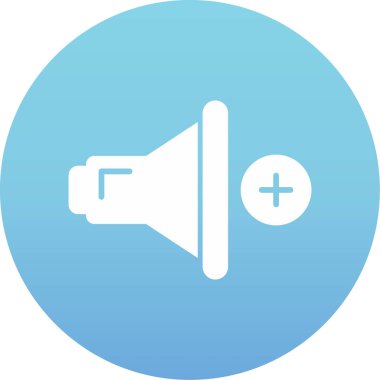 Hoparlör web simgesi, basit vektör illüstrasyonu