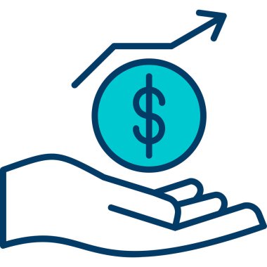 Dolar simgesi, vektör illüstrasyonu