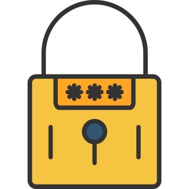 Güvenlik simgesini tam taslak biçiminde kilitle