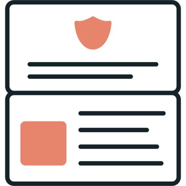 Web sayfası ikon vektör illüstrasyonu