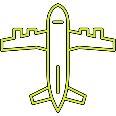 Uçak. Web simgesi basit illüstrasyon