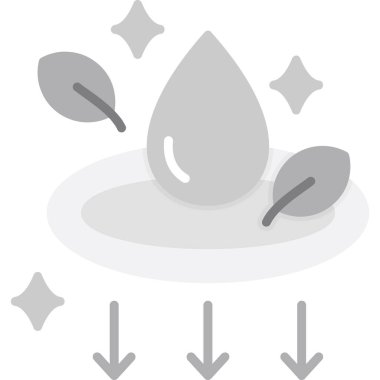 Yaprak simgesi ile bırak, vektör illüstrasyonu