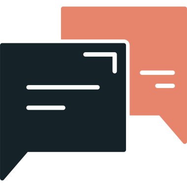 Konuşma baloncukları ikon vektör çizimi