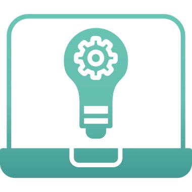 fikir vektör simgesi modern basit illüstrasyon