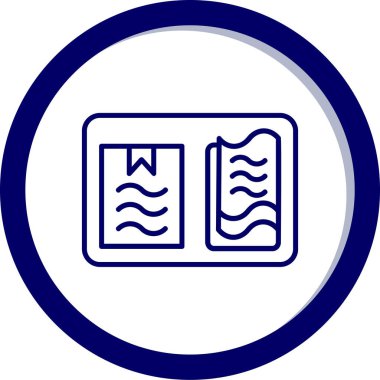 Mavi dalgalı bir yüzme havuzunun vektör çizimi