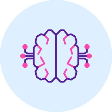 Beyin. Web simgesi basit tasarım