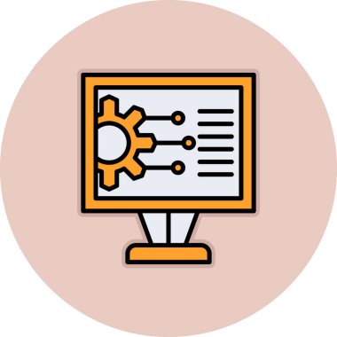 vektör simgesi modern illüstrasyon ayarlanıyor