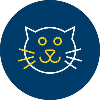 kedi simgesi vektör illüstrasyonu