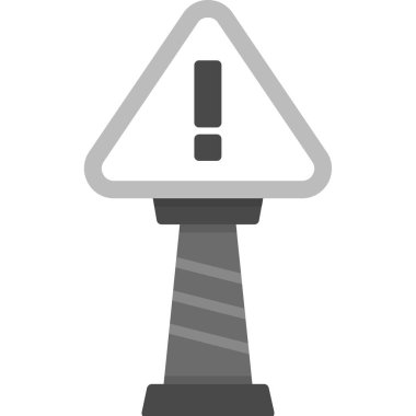 ünlem işareti simgesi, basit vektör illüstrasyonu