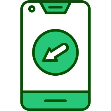 cep telefonu ikonu vektör illüstrasyonu