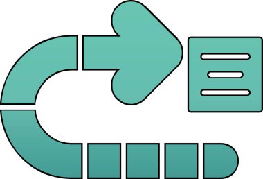 Kese kağıdının karikatür simgesinin vektör çizimi