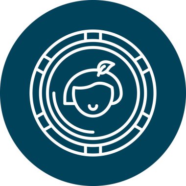 Bir besin simgesinin vektör illüstrasyonu