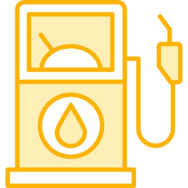 Yakıt. Web simgesi basit illüstrasyon