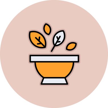 Bir pot simgesinin vektör illüstrasyonu