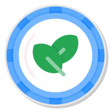 Yaprak vektör simgesi modern basit vektör illüstrasyonu