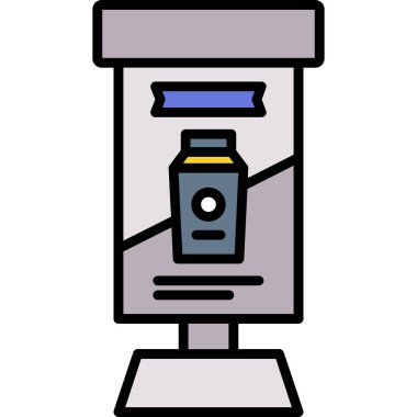 Yemek. Web simgesi basit illüstrasyon