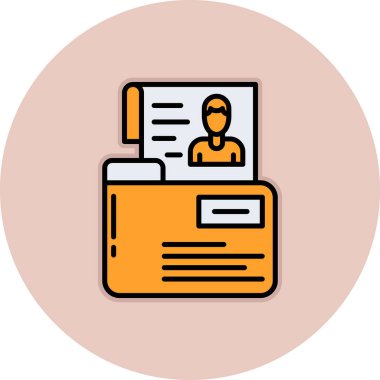 Kimlik kartı. Basit resimleme