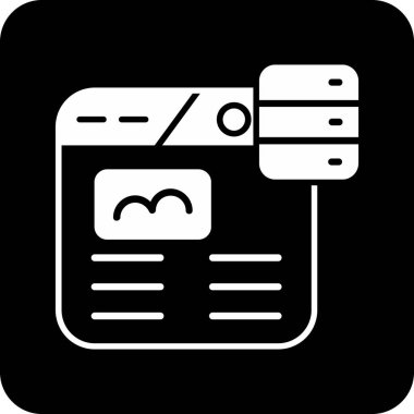 Kart. Web simgesi basit illüstrasyon