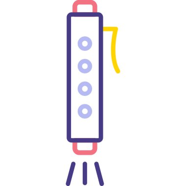 Benzin istasyonu. Basit resimleme