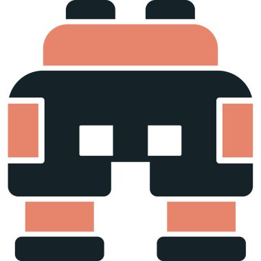 robot düz vektör simgesi