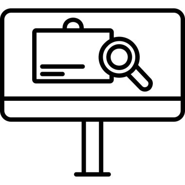 bilgisayar izleyici vektör simgesi