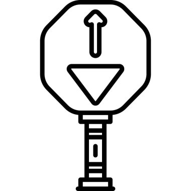 Yol simgesi, basit tasarım