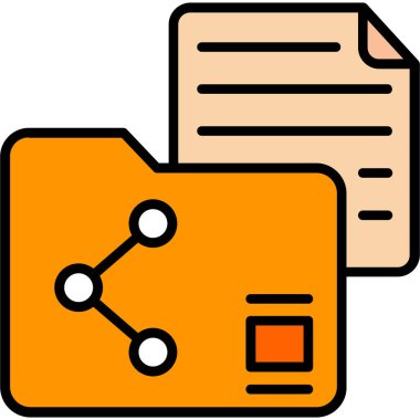 Dosya. Web simgesi basit illüstrasyon