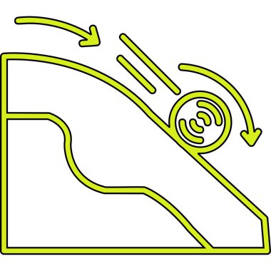 Çizgi film simgesinin vektör çizimi