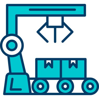Vinç. Web simgesi basit illüstrasyon