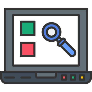 Arama simgesi vektör illüstrasyonu