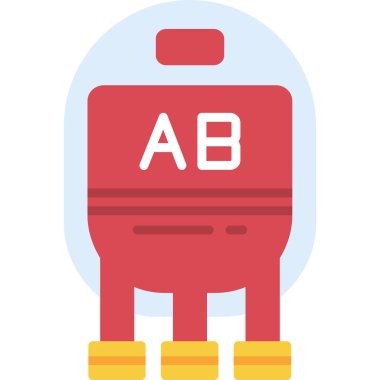 Kan Tipi Web simgesi basit vektör illüstrasyonu