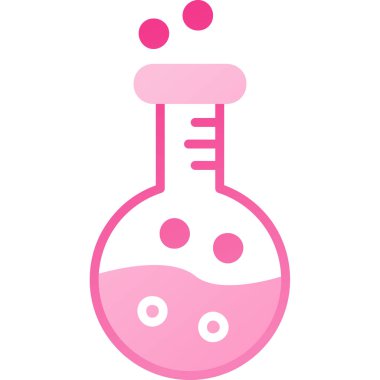 Kimyasal matara. Web simgesi basit illüstrasyon