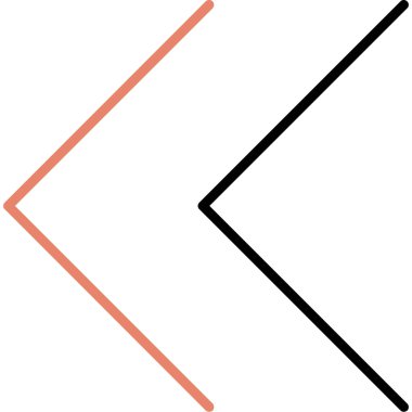 Ok ucu doğru vektör simgesi. Tarzıdır kontur simgesini sembolü, portakal rengi, beyaz arka plan.