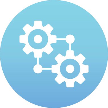 Dişliler. Web simgesi basit tasarım