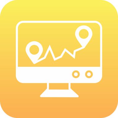 vektör lcd simgesi illüstrasyonu