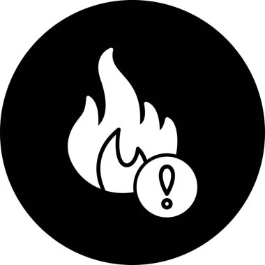 Moda Biçiminde Ateş Simgesi Ayrı Arkaplan