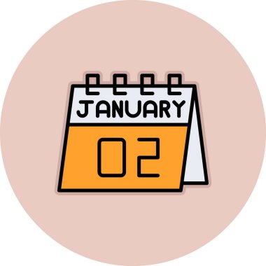 takvim işareti, vektör çizim