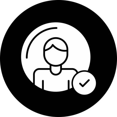 Bir insan simgesinin vektör illüstrasyonu