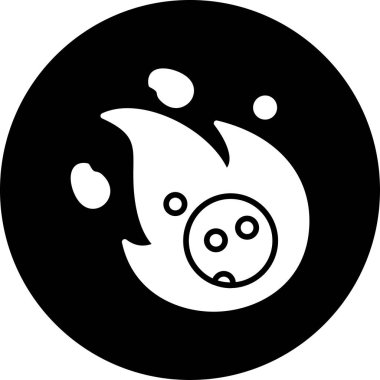 Cadılar Bayramı Web simgesi vektör illüstrasyonu