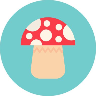 mantar simgesi vektör illüstrasyonu