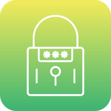 simge vektör işaretini kilitle