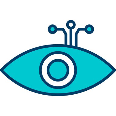 Göz simgesi vektör illüstrasyonu