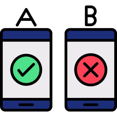 Cep telefonu simgesinin vektör illüstrasyonu