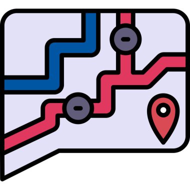 rota haritası simgesi