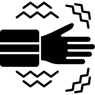 Eller simgesi, vektör illüstrasyonu